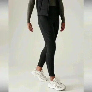 Athleta Delancey Moto Leggings in Black Size XXS NWT